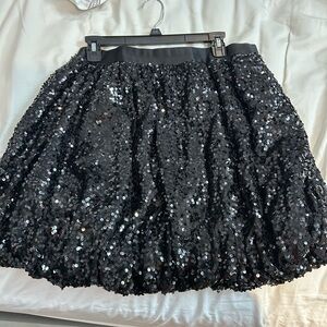 Black Sequin Skirt NWOT